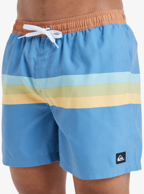 Quiksilver Everyday Straight Volley 15 Coronet Blue Retro Stripe - S 