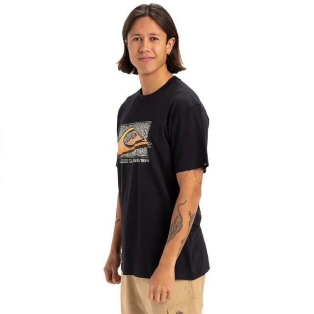 Quiksilver Retro Fade SS Tee Black - M 