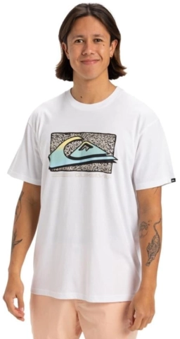 Quiksilver Retro Fade SS Tee White