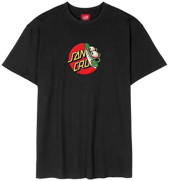 Santa Cruz Beware Dot Front SS Tee Black