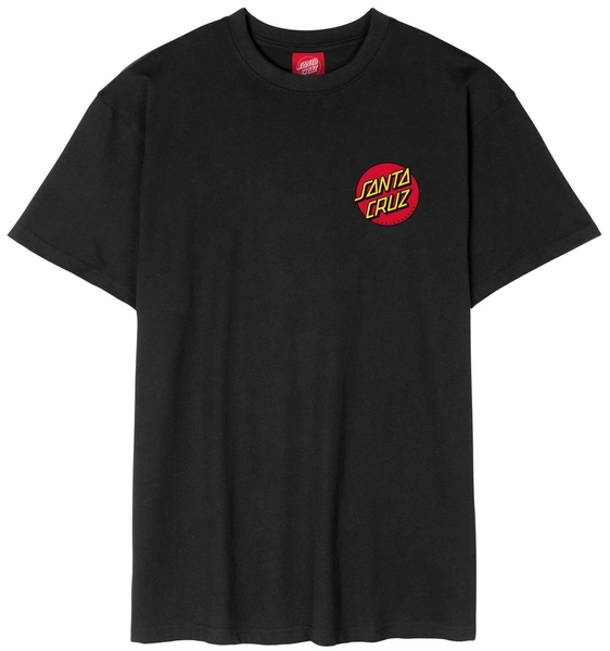 Santa Cruz Classic Dot Chest SS Tee Black