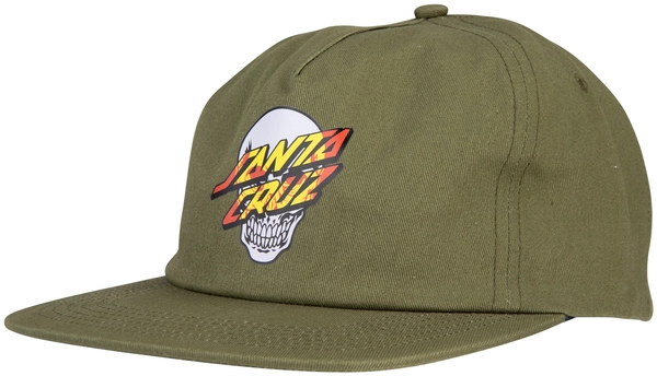 Santa Cruz Dressen Skull Dot Snapback Sea Kelp - One Size
