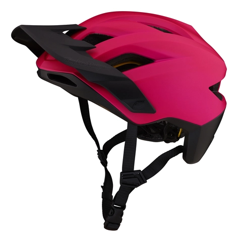 Troy Lee Flowline Youth Helmet Magenta/Black - One Size