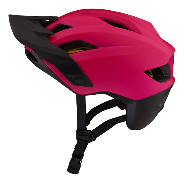Troy Lee Flowline Youth Helmet Magenta/Black - One Size 