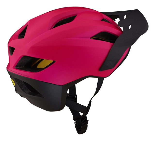 Troy Lee Flowline Youth Helmet Magenta/Black - One Size 