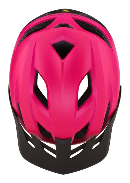 Troy Lee Flowline Youth Helmet Magenta/Black - One Size 