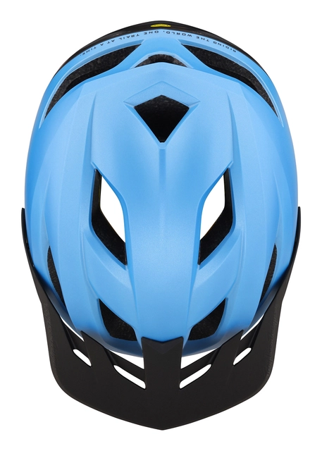 Troy Lee Flowline Youth Helmet Oasis Blue/Black - One Size 