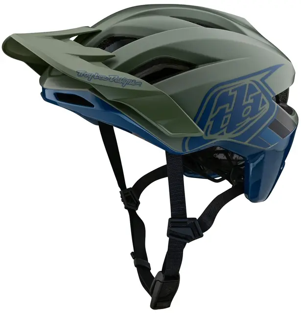 Troy Lee Flowline SE Mips Helmet Olive/Indigo - M/L 