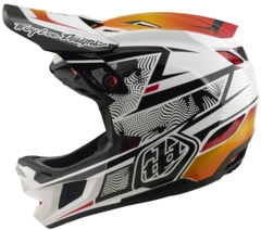 Troy Lee D4 Composite Mips Helmet Lined Up White - M