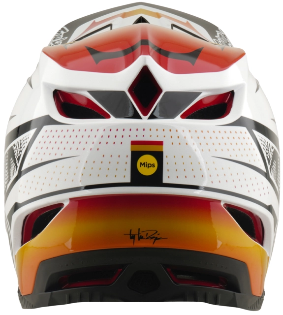 Troy Lee D4 Composite Mips Helmet Lined Up White - M 