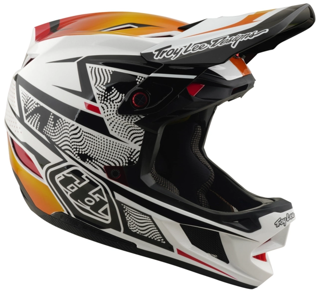 Troy Lee D4 Composite Mips Helmet Lined Up White - M 