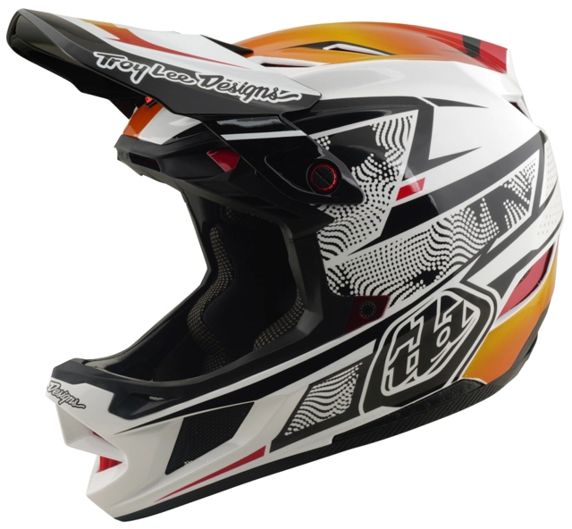 Troy Lee D4 Composite Mips Helmet Lined Up White - M 