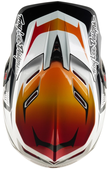Troy Lee D4 Composite Mips Helmet Lined Up White - M 