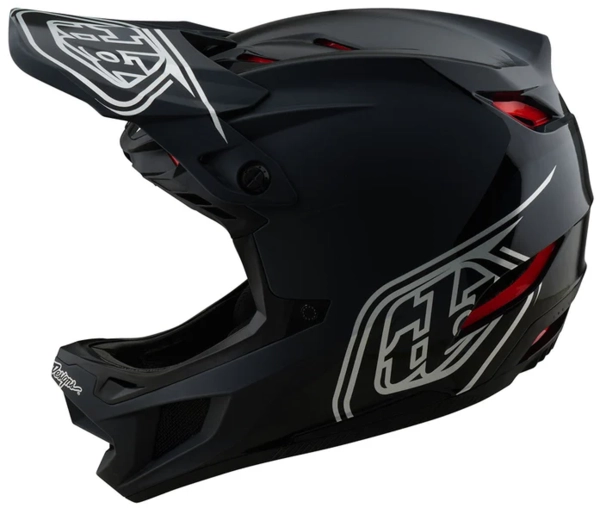 Troy Lee D4 Polyacrylite Mips Helmet Shadow Black