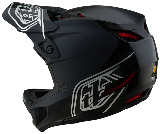 Troy Lee D4 Polyacrylite Mips Helmet Shadow Black - M 