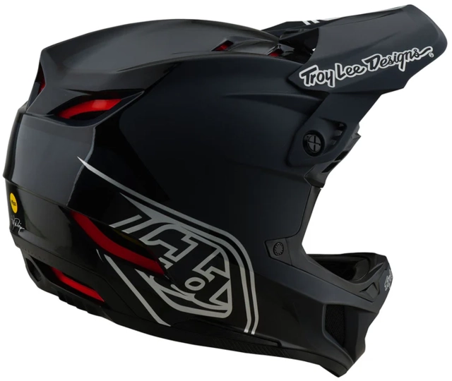 Troy Lee D4 Polyacrylite Mips Helmet Shadow Black - M 