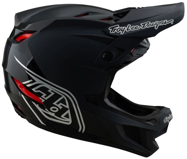 Troy Lee D4 Polyacrylite Mips Helmet Shadow Black - M 