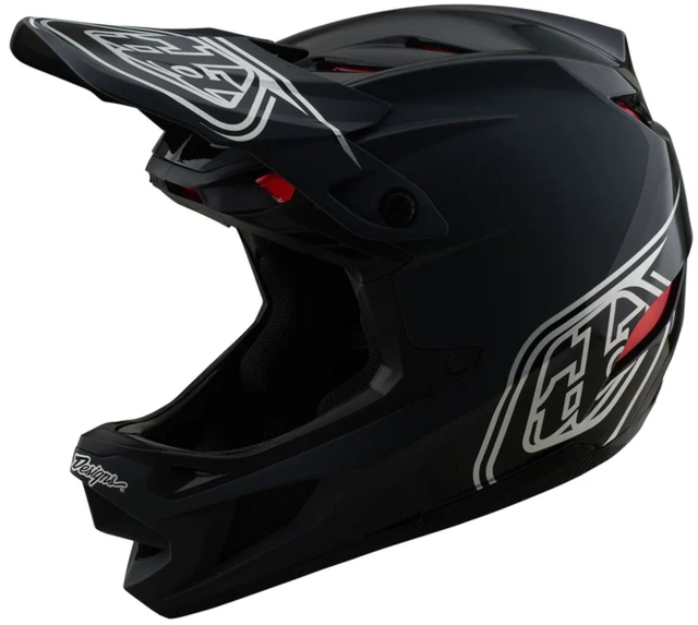 Troy Lee D4 Polyacrylite Mips Helmet Shadow Black - M 