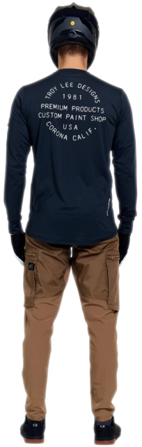 Troy Lee Ruckus Ride LS Tee Pressed Carbon - M 