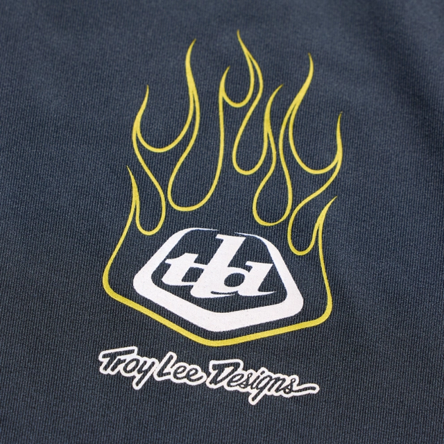 Troy Lee Youth Ruckus Ride LS Tee Pressed Carbon - L 