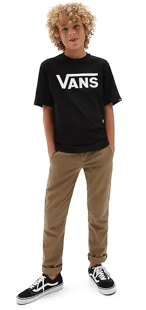 Vans Classic Boys SS Tee Black/White - XL 