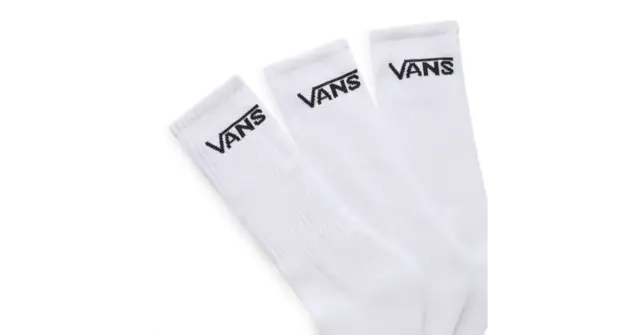 Vans Classic Crew Sock 3-pack White - 38,5-42 