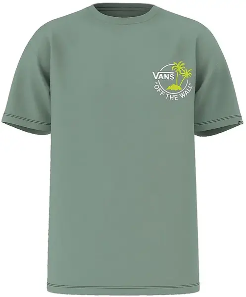 Vans Classic Mini Dual Palm II SS Tee Iceberg Green/White