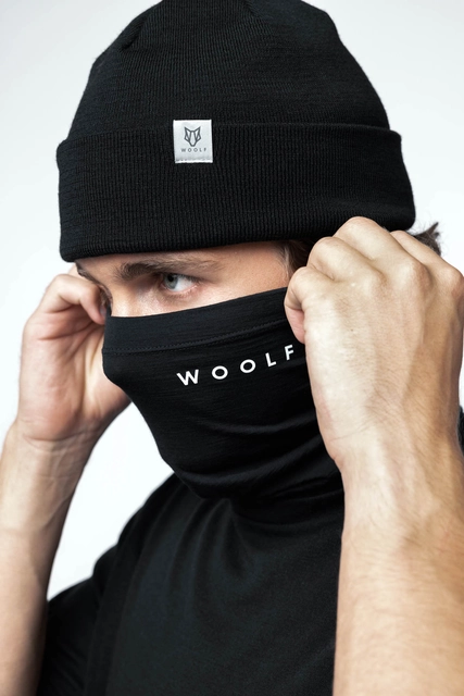 Woolf Tinden Neck Gaiter Black - One Size 