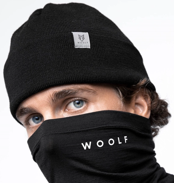 Woolf Totten Beanie Black - One Size