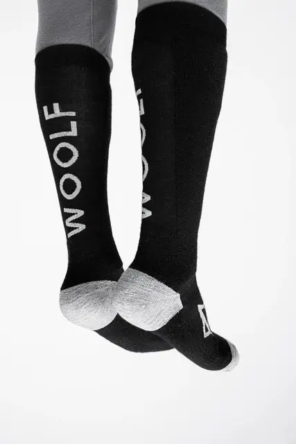 Woolf Ulsaak Tech Sock Black - S/M 