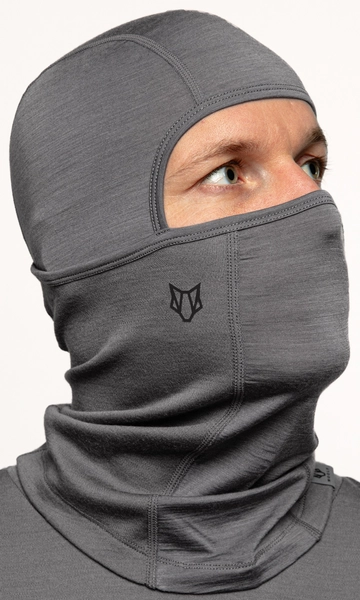 Woolf Svarthetta Balaclava Grey - One Size