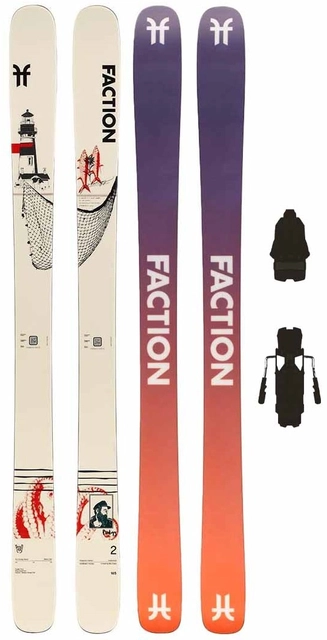 Faction Prodigy 2 Capsule m/binding All Mountain/Freeride/Freestyle - Dame 