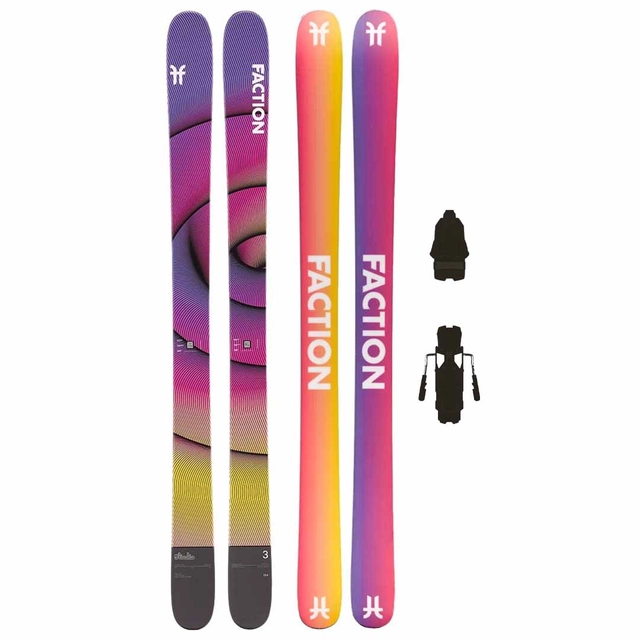 Faction Studio 3 m/binding All Mountain/Freeride/Freestyle - Unisex 