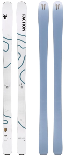 Faction Agent 1 m/binding Topptur/Lettvekt - Unisex - White 