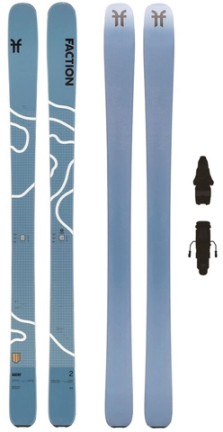 Faction Agent 2 m/binding Topptur/Freeride - Unisex - Blue