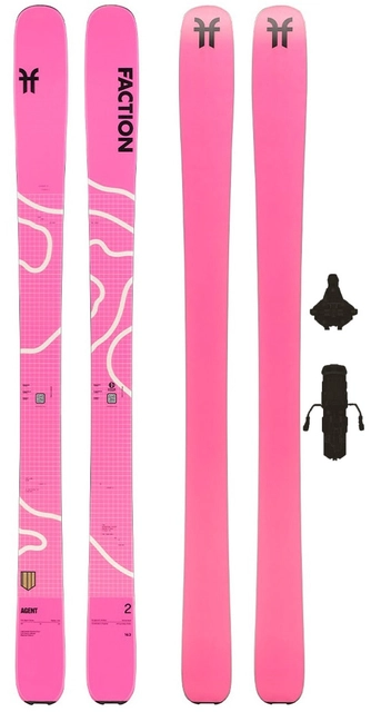 Faction Agent 2 m/binding Topptur/Lettvekt - Unisex - Pink 