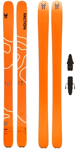 Faction Agent 3 m/binding Topptur/Freeride - Unisex - Orange