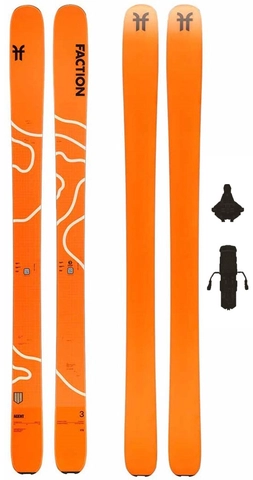 Faction Agent 3 m/binding Topptur/Lettvekt - Unisex - Orange