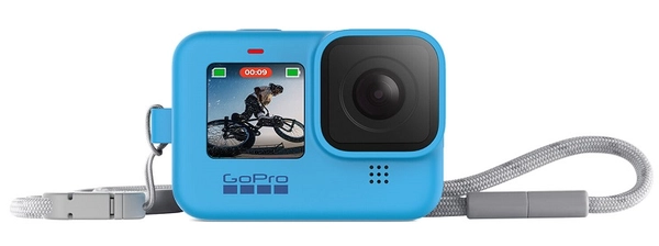 GoPro Sleeve + Lanyard Blue HERO12, HERO11, HERO10 &amp; HERO9 Black