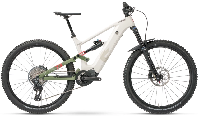 Hepha All Mountain 7 Carbon Tschugg M 29", Light Grey, P110, 800Wh 