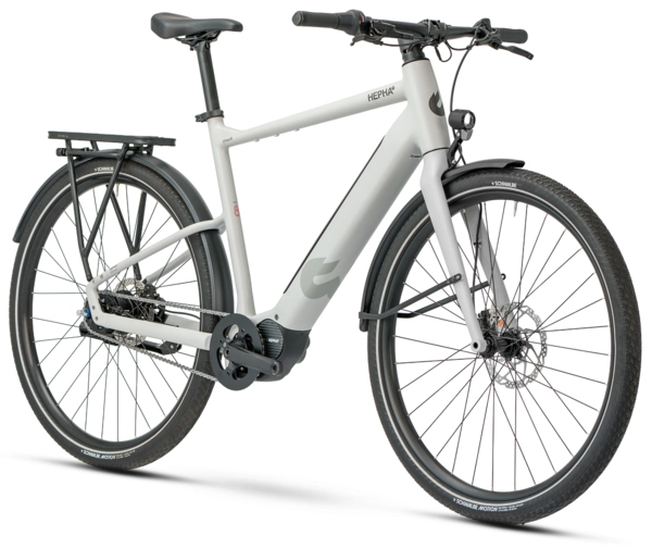Hepha Urban 8 Long Range 28", Mid Grey, P101C, 600Wh