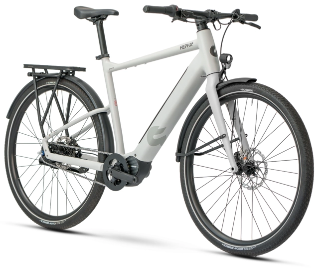 Hepha Urban 8 Long Range M 28", Mid Grey, P101C, 600Wh 