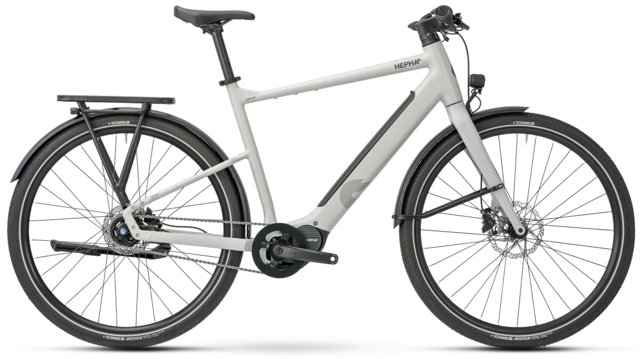Hepha Urban 8 Long Range M 28", Mid Grey, P101C, 600Wh 