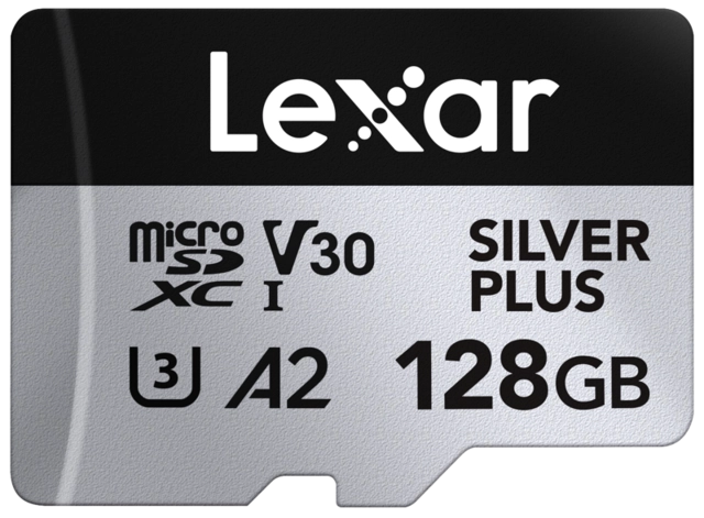 Lexar Pro Silver Plus 1066x 128GB microSDXC,UHS-I/U3/A2/4K - R205/W100 
