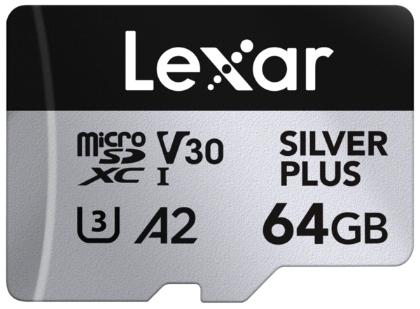 Lexar Pro Silver Plus 1066x 64GB microSDXC,UHS-I/U3/A2/4K - R205/W100
