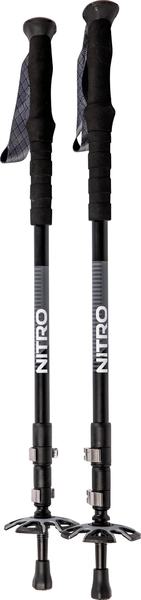 Nitro Telescoping Poles Black/Grey/Green - 140cm