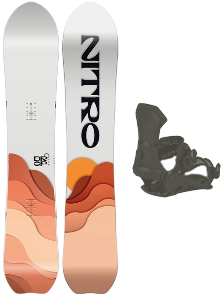 Nitro Drop m/binding All Mountain/Freeride - Dame