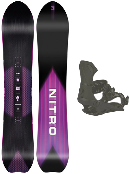 Nitro Dropout m/binding All Mountain/Freeride - Herre