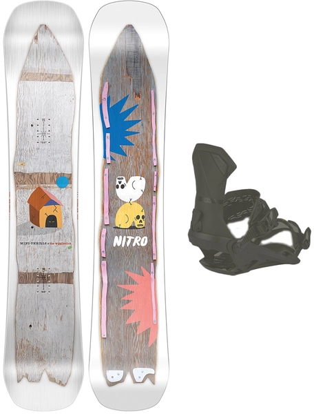 Nitro Mini Thrills Wigglestick m/binding Park/Freestyle - Barn