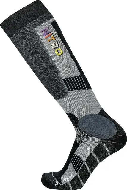 Nitro Mens Cloud 8 Socks Black/Grey - M 